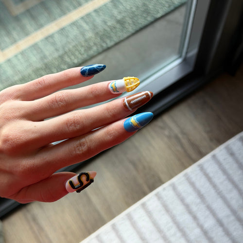 Custom Football Nail Set